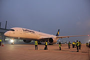 Lufthansa Airbus A350-900 XWB  D-AIXA - erste Landung auf dem Heimatflughafen München am 21.12.2016 (©Foto: Marikka-Laila Maisel)